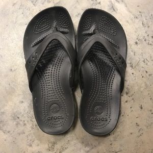 Croc flip flops